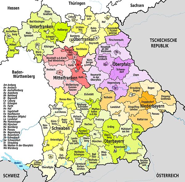 Image-Map Bayern