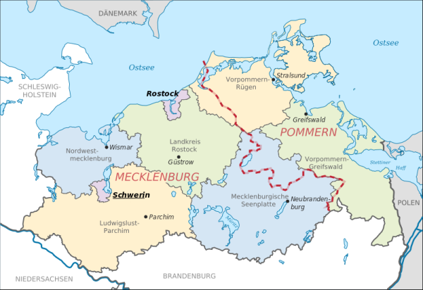 Image-Map Mecklenburg-Vorpommern
